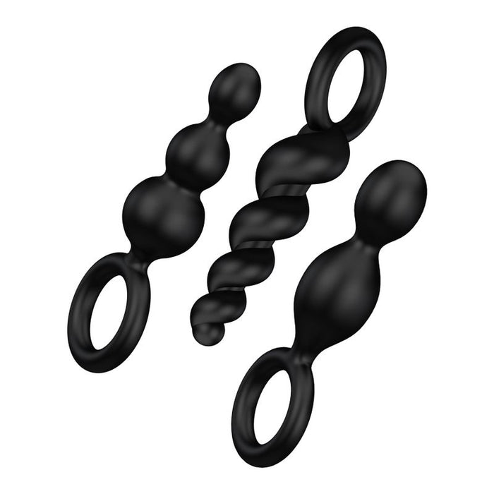 Satisfyer Plugs Booty Call 3-Piece Set - Black