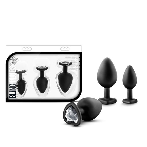 Luxe Bling Plugs Training Kit – Black / Clear