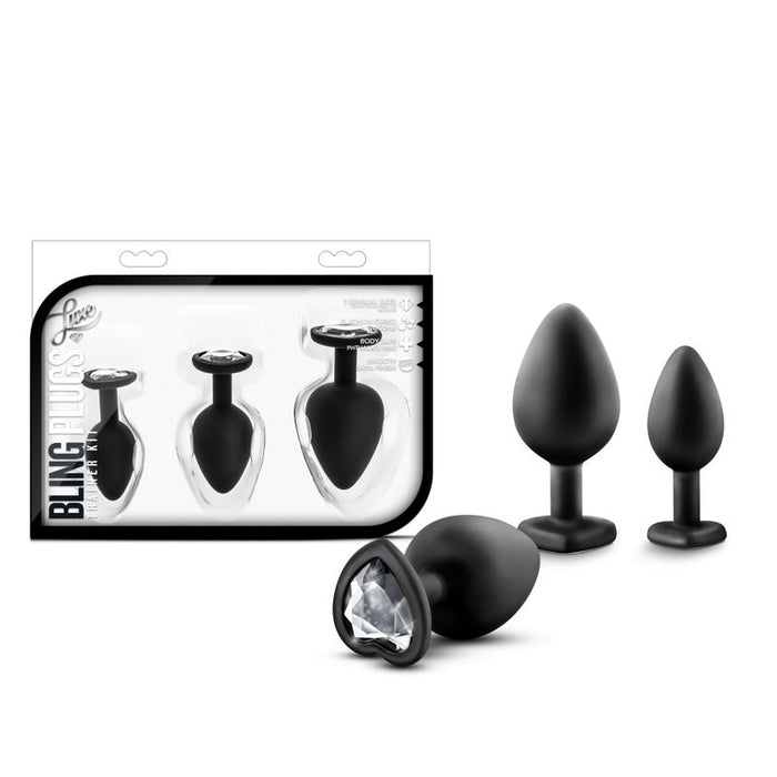 Luxe Bling Plugs Training Kit – Black / Clear