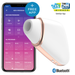 Satisfyer Love Triangle App-Controlled Air Pulse Vibrator – White