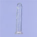 Crystal Dildo Straight 9in Clear