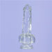 Crystal Dildo w Balls 8in Clear