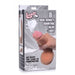 8in Dual Density Squirting Dildo w Balls Reservoir