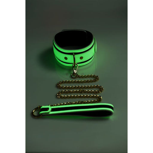 Kink in the Dark Glowing Collar and Lead Fluro Green product image