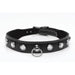 Bling Vixen Leather Choker w Clear Rhinestones product image
