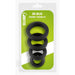 Brutus Big Bulge Silicone Cock Ring 4 Pc Set product image