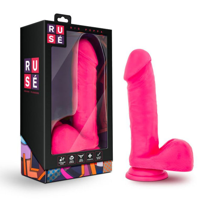 Ruse Big Poppa Hot Pink Dildo product image