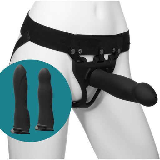 Be Ready 4 Pc - 7in, 7.5in, 8in Hollow Silicone Strap-On Set product image
