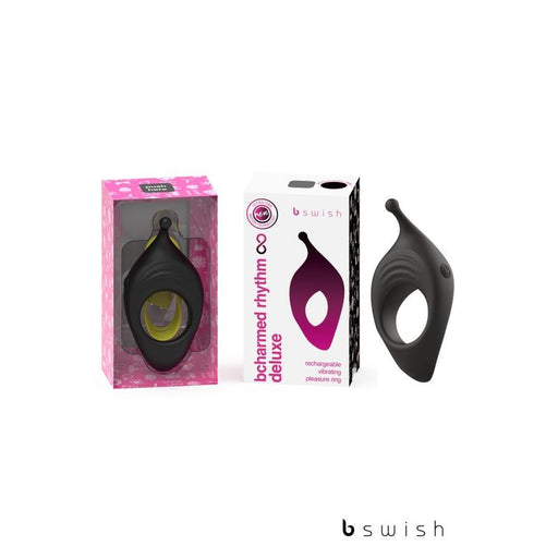 Bcharmed Rhythm Infinite Deluxe Vibrating Ring - Black