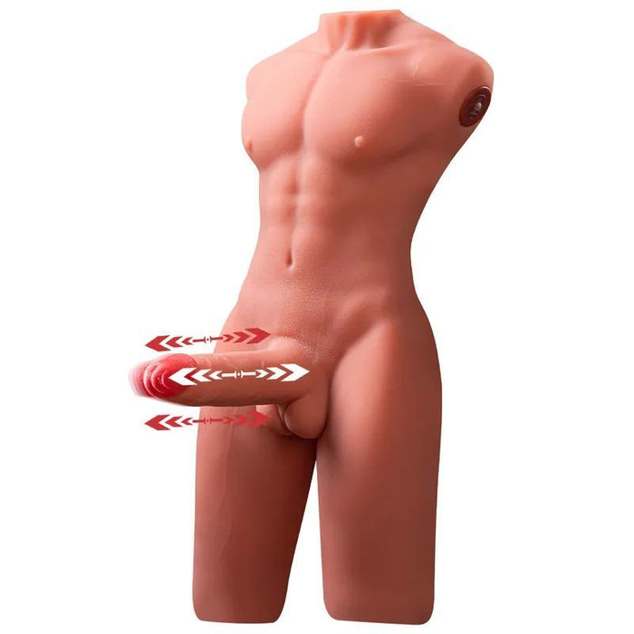 Jason 8kg USB Auto Thrusting 17cm Cock and Ass Male Torso
