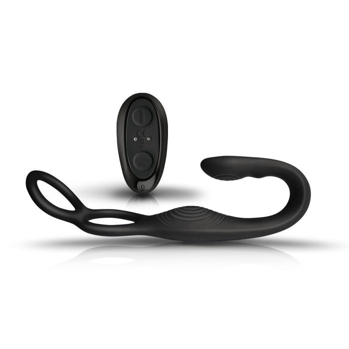 The Vibe 10 Speed Remote Mens Silicone Cock Ball and Anal Vibrator