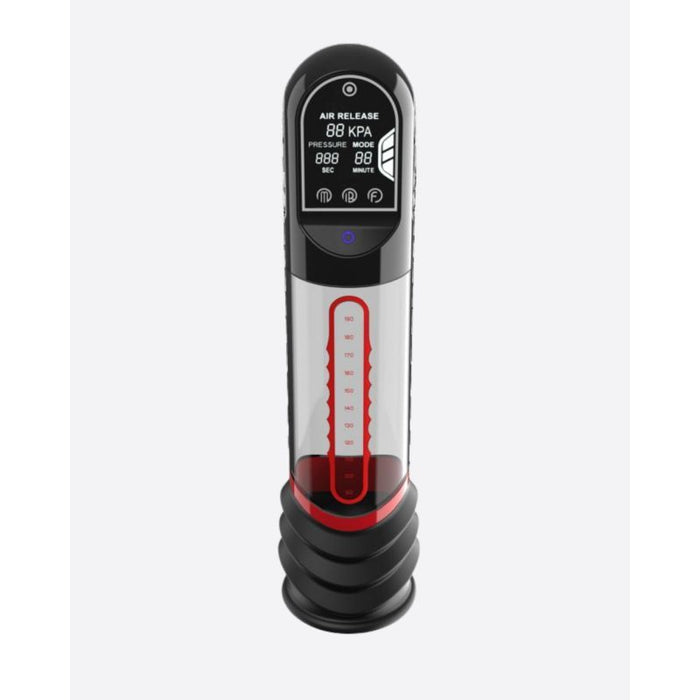 ISP90 Curve Infrared Automatic LCD Penis Pump Red product image