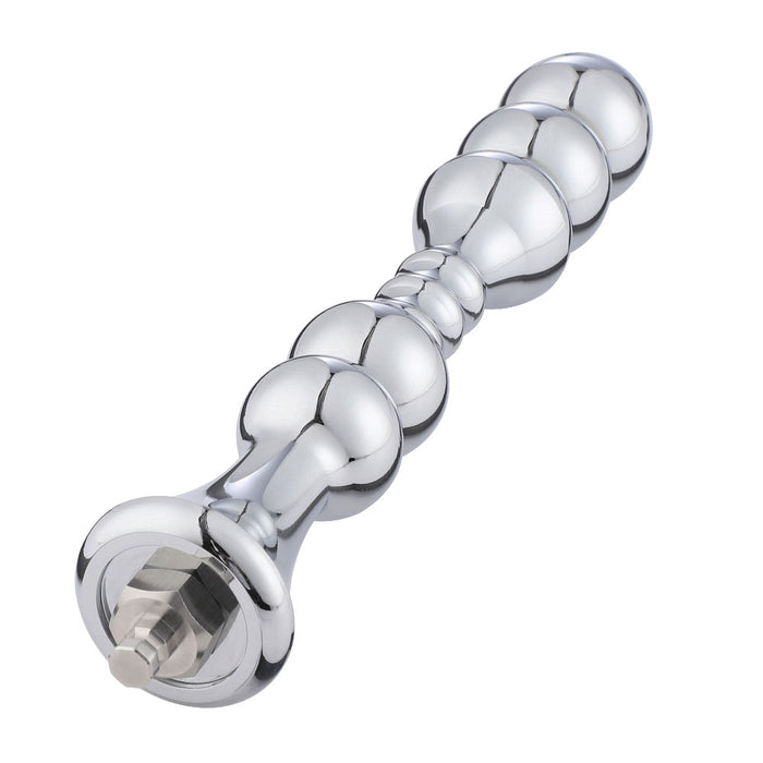 HiSmith - 8.2" Aluminium Smooth Beaded Anal Dildo (KlicLok) product image - Love Secrets