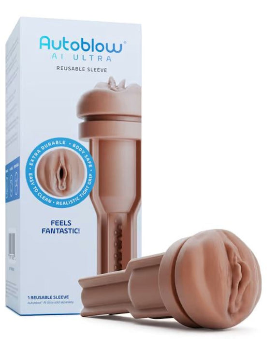 Autoblow AI Ultra Vagina Sleeve - Brown product image